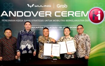 Grab Indonesia akan menggunakan Wuling New BinguoEV Lite sebagai armada GrabRental