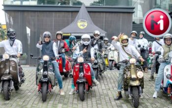 Sebanyak 20 orang anggota Scomadi Owners Indonesia merayakan acara Jakarta Mods May Day 2026