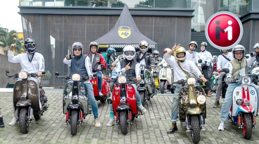 Sebanyak 20 orang anggota Scomadi Owners Indonesia merayakan acara Jakarta Mods May Day 2026