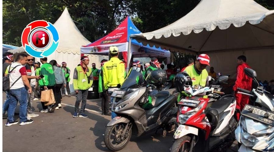 Pertamina Lubricants dan Polda Metro Jaya Membagikan Oli Gratis Untuk 1000 Pengemudi Ojol